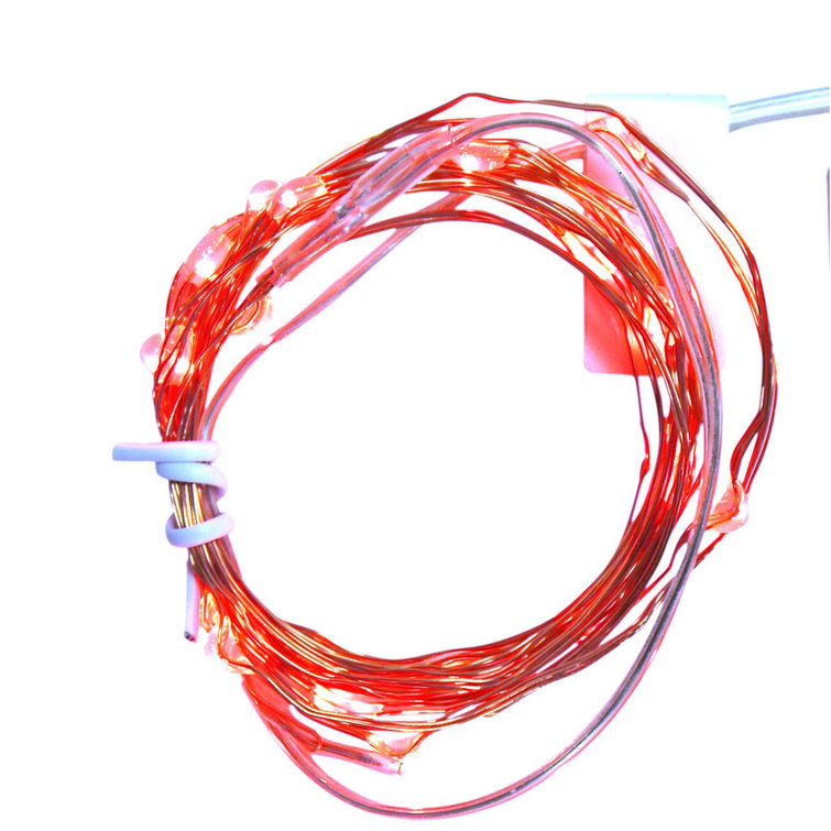 Northlight 20 LED Battery Operated Red Christmas Fairy Lights 6.25 ft